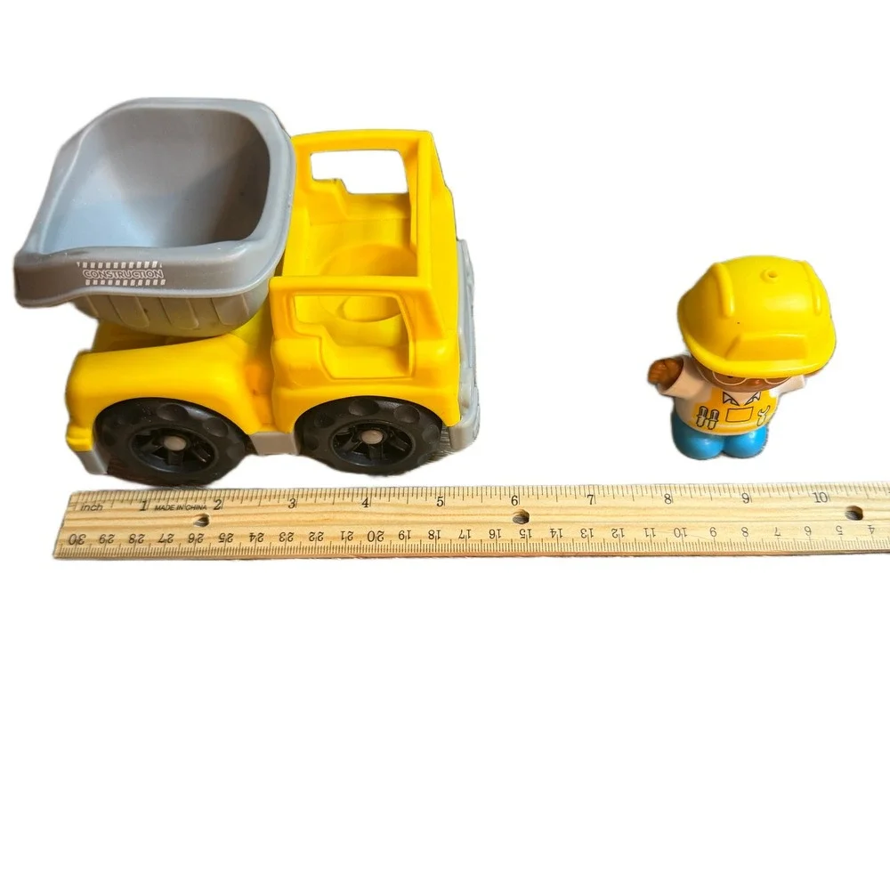 Playgo Mini Wheels Yellow Construction Worker Dump Truck with Driver Figure